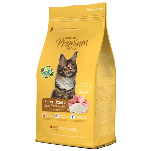 корм для стерилизованных кошек happyone premium
