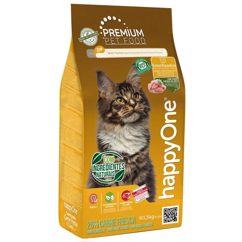 happyOne Premium Sterilized Cat Fresh Meat