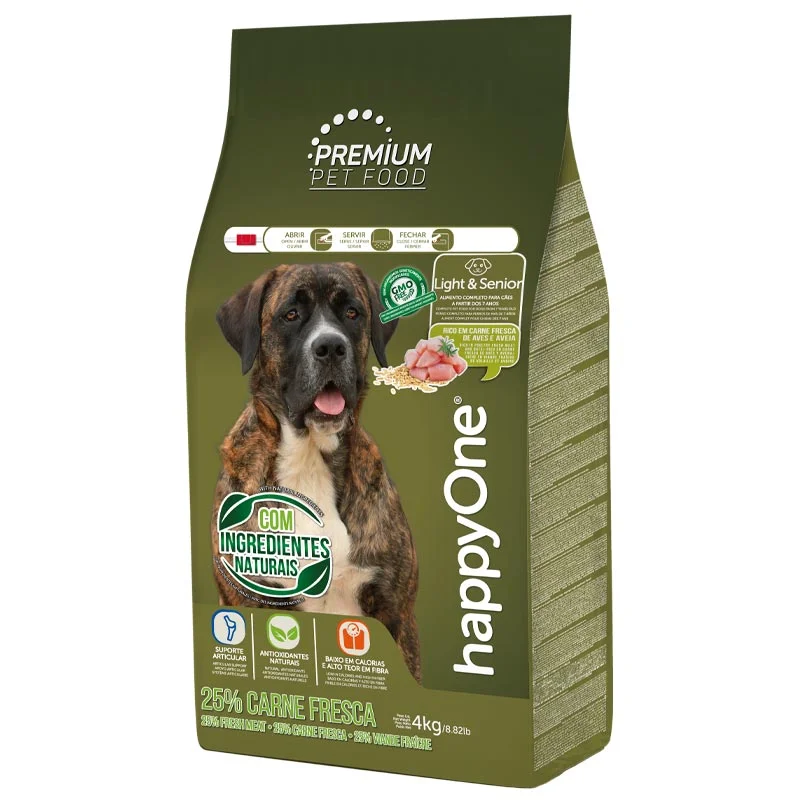 happyOne Premium Dog Light & Senior Fresh Meat корм для пожилых стареющих собак