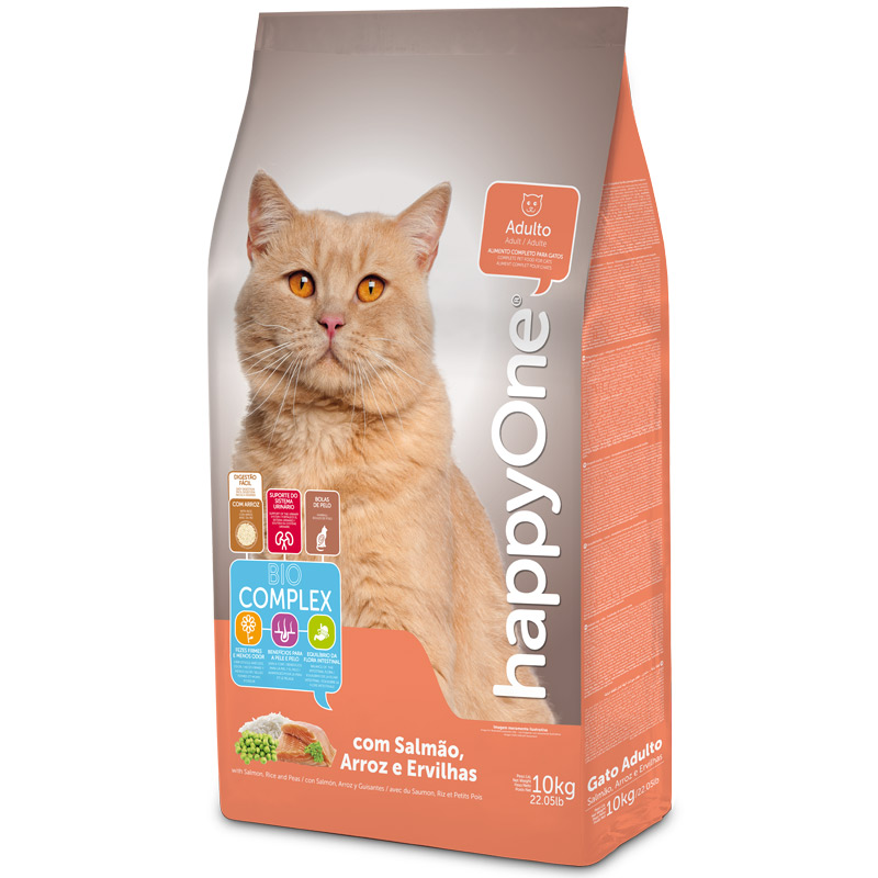 корм для дорослих кішок з лососем happyone adult cat salmon