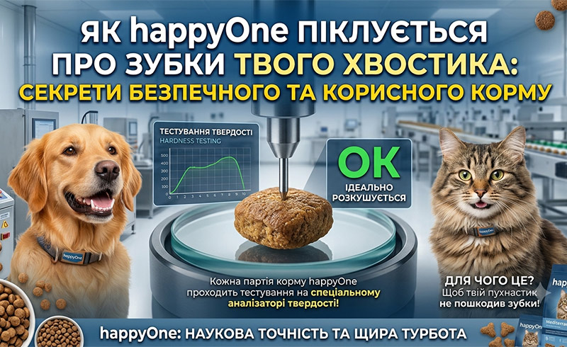 happyone піклується про зуби собак та котів